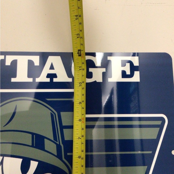 vintage chevrolet felix the cat blue metal tin sign - Picture 5 of 5